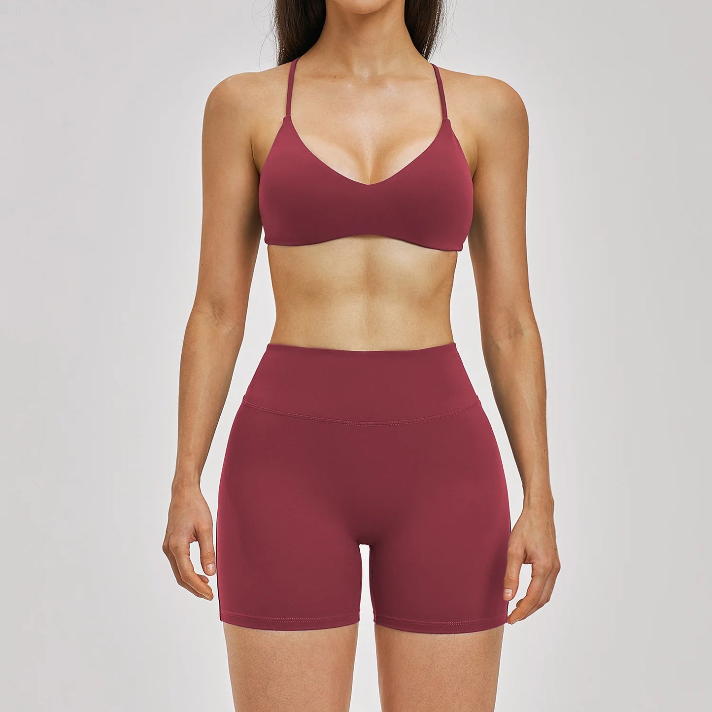 Yoga Set 2PCS Women'S Clothes Sports Outfits Fitness Tracksuit Gym Shockproof Workout Clothing Female Fitness Suit Athletic Wear