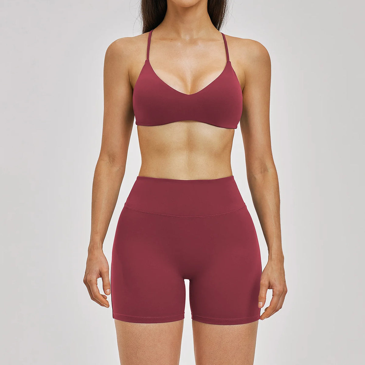 Yoga Set 2PCS Women'S Clothes Sports Outfits Fitness Tracksuit Gym Shockproof Workout Clothing Female Fitness Suit Athletic Wear
