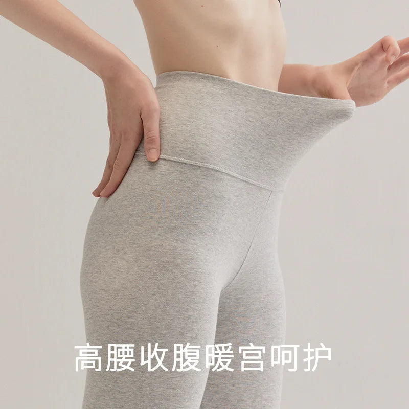High Waist Cotton Women Leggings Spring Warm Comfortable Slim Fit Student Quality New Inner Wear Thin Autumn Pants M XXXL