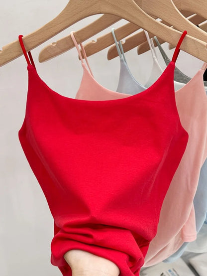 2026 Summer New Slim Fit Waist Sleeveless Sexy Crop Top Women'S Tank Top Backless Cotton Camisole Solid Color Versatile