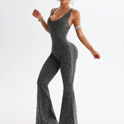 Sexy Back V Jumpsuit Gym Set Women Training Yoga Suit Sportswear Women Sports Jumpsuit Fitness Rompers Stretch Workout Bodysuits