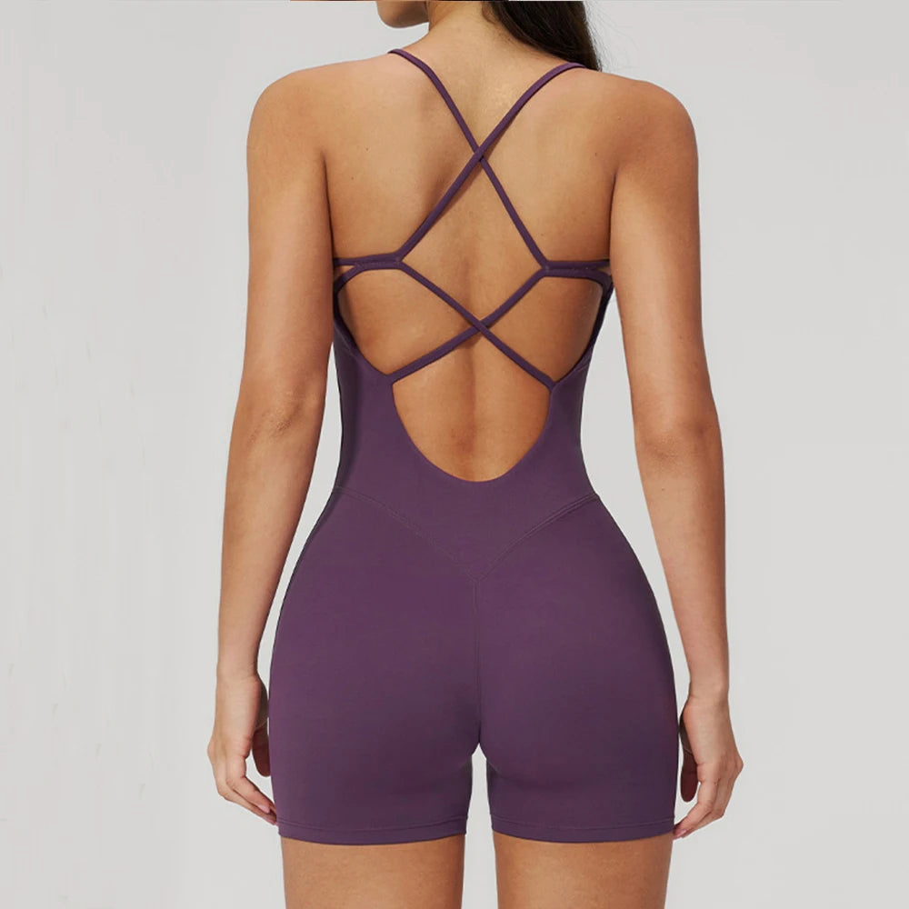 Yoga Set Gym Jumpsuits Women Rompers Sports Overalls Active Wear Running Suit Fitness Clothing Workout Clothes Women Tracksuit