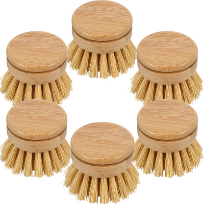 Wooden Dish Brush with Natural Sisal and Coconut Durable Portable Kitchen Cleaning Brush Eco Friendly Zero Waste