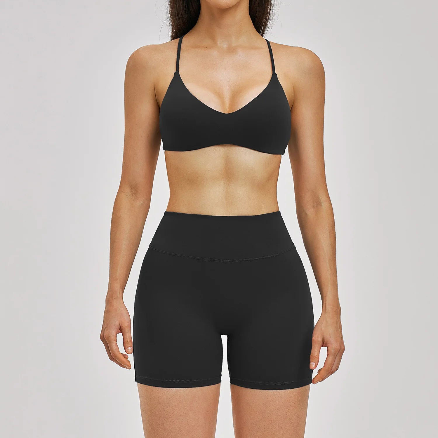 Yoga Set 2PCS Women'S Clothes Sports Outfits Fitness Tracksuit Gym Shockproof Workout Clothing Female Fitness Suit Athletic Wear